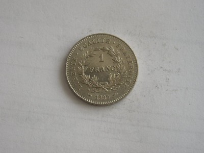 M3 C50 - Moneda foarte veche - Franta - 1 franc - omagiala - 1992 foto