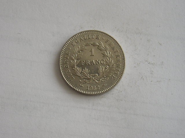 M3 C50 - Moneda foarte veche - Franta - 1 franc - omagiala - 1992