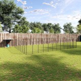 vidaXL Padoc pentru c&acirc;ini, negru, 37,51 m&sup2;, oțel 3082242