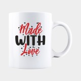 Cana alba personalizata MADE WITH LOVE, INOVATIX&reg;. 330ml