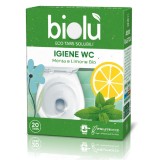 Tablete pentru toaleta cu menta si lamaie ecologice 20 bucati 47.5g Biolu