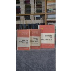 Analiza matematica. Teste de geometrie. Sinteze de matematica (3 volume cartonate) - Catalin Petru Nicolescu