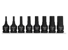 Set 8 chei imbus tubulare cu impact PROLINE o&Aring;&pound;el crom-molibden 5-19mm &Atilde;&reg;n cutie plastic