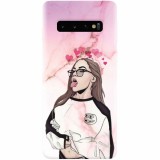 Husa silicon pentru Samsung Galaxy S10 Plus, Bad Girl