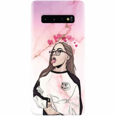 Husa silicon pentru Samsung Galaxy S10 Plus, Bad Girl foto