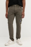 Alpha Industries pantaloni culoarea verde, cu fason cargo, 178207.136