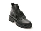 Ghete EPICA negre, 4005063, din piele naturala