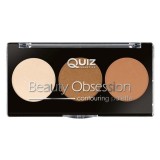 Paleta Contur Quiz Cosmetics Beauty Obsession, 9g, Bronzer, Iluminator, Fata, Machiaj Profesional