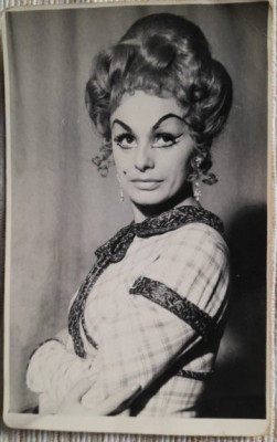 Foto originală actrița Lucia Boga, adnotată verso de ea / teatru, film, actori foto
