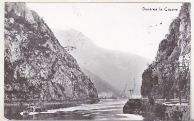 bnk cp Dunarea la Cazane - Vedere - circulata foto