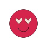 Cumpara ieftin Sticker decorativ Smiley Face, Rosu, 55 cm, 3761ST, Oem