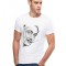 Tricou barbati alb - Dali - Portret - M