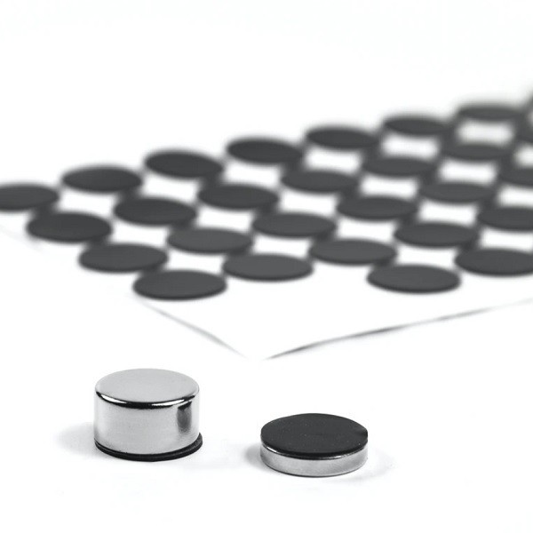 Discuri autoadezive din silicon, &Oslash;15 mm, set de 60 bucati