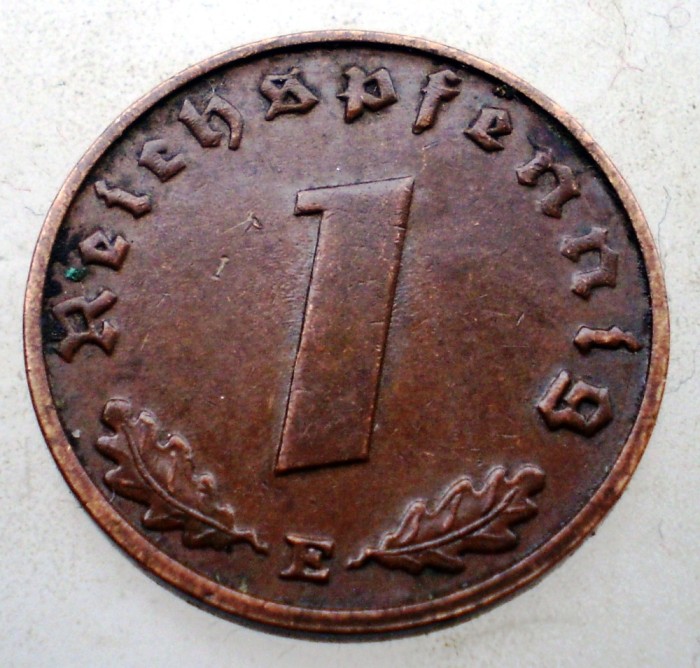 B.033 GERMANIA 1 REICHSPFENNIG 1937 E