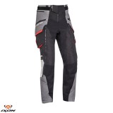 Pantaloni pentru scuter - motocicleta barbati Touring/Adventure Ixon All season model Ragnar MS culoare: negru/gri/rosu Negru/gri/rosu XL