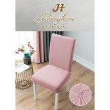 Cumpara ieftin Set 6 Huse Elastice pentru Scaun, Bumbac, Roz - SIPRHSC-02