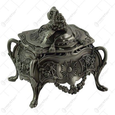 Caseta pentru bijuterii din metal cu capac &amp;ndash; Elegant Metal foto
