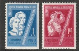 ROMANIA 1959 LP 475 FESTIVALUL TINERETULUI VIENA SERIE MNH NESTAMPILATA, Nestampilat
