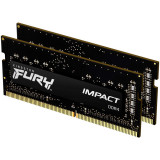 Memorie Laptop FURY Impact, 32GB DDR4, 2666MHz CL15, Dual Channel Kit, Kingston