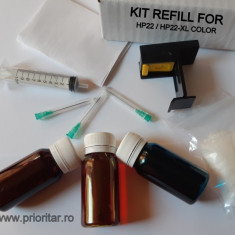 Kit refill reincarcare cartuse cerneala color HP-22 HP-28 HP-57 ( HP22 HP28 )