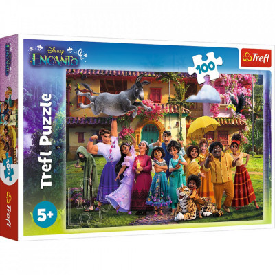 PUZZLE TREFL 100 DISNEY ENCANTO MAGIA DIN ENCANTO foto