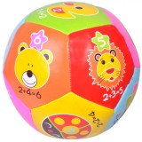 Jucărie Zornăitoare Minge, Animale, Multicolor, 17cm, Plastic, Oem