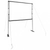 Ecran Proiectie vidaXL 84 inch, 4:3, Portabil, cu Suport, Alb Mat, Poliester, Montare Usoara, Filme, Prezentari