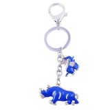 Cumpara ieftin Amuleta cu Elefant si Rinocer albastri