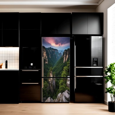 Folie imprimata color pentru decor Frigider, dimensiune 200 x 90cm, model: AVX-FR11 foto