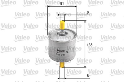 VALEO 587007 filtru combustibil foto