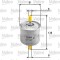 VALEO 587007 filtru combustibil