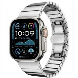 Curea Techsuit W012 pentru Apple Watch 49mm / 46mm / 45mm / 44mm / 42mm Series, Argintie