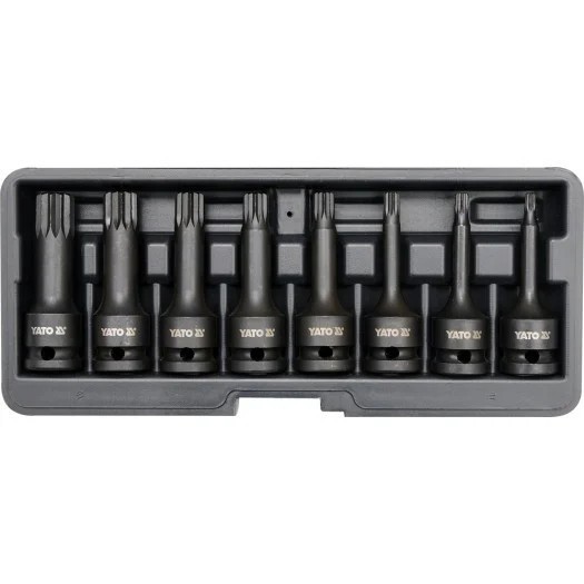 Set chei SPLINE XZN M de impact 1 2 M5-M18 8 piese