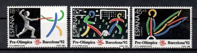 Spania 1989 - Jocurile Olimpice - Barcelona, ​​Spania, MNH foto