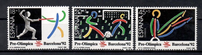 Spania 1989 - Jocurile Olimpice - Barcelona, ​​Spania, MNH