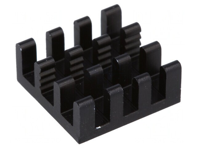 Radiator Aluminiu Negru 14x14x6mm