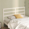 VidaXL Tăblie de pat, alb, 126x4x100 cm, lemn masiv de pin 817631