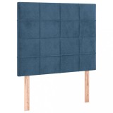 Cumpara ieftin Tablii de pat, 2 buc, albastru inchis, 90x5x78/88 cm, catifea
