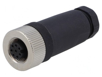 Mufă M12 8 PIN mamă pe cablu drept DeviceNet/CANopen foto