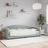 VidaXL Cadru de pat, gri deschis, 90x190 cm, catifea 354149