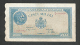 ROMANIA 5000 5.000 LEI 10 Octombrie 1944 [24] filigran bnr orizontal