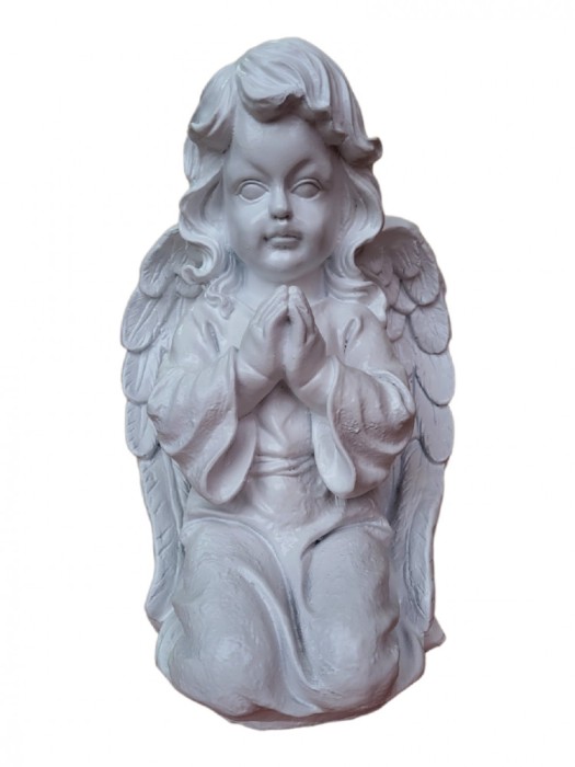 Statueta decorativa, Inger, Alb, 33 cm, DVAN0704-8P