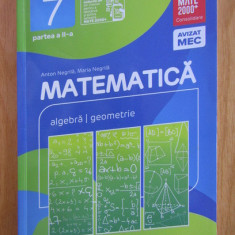 Anton Negrila, Maria Negrila - Matematica clasa a VII-a. Partea a II-a