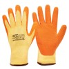 Manusi de lucru Andanda, marime nr 10, XL, bumbac, poliester, latex, portocaliu
