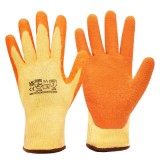 Manusi de lucru Andanda, marime nr 10, XL, bumbac, poliester, latex, portocaliu