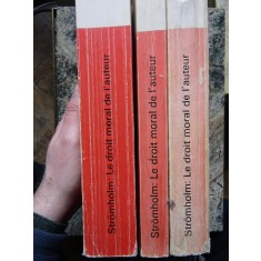 LE DROIT MORAL DE L AUTEUR 3 VOL