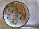 Set 6 farfurii portelan, pictate manual, marcate Japonia