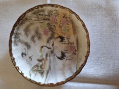 Set 6 farfurii portelan, pictate manual, marcate Japonia