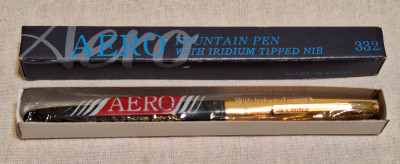 Stilou vechi de colectie anii 1980 - AERO - in tipla, cutia originala foto
