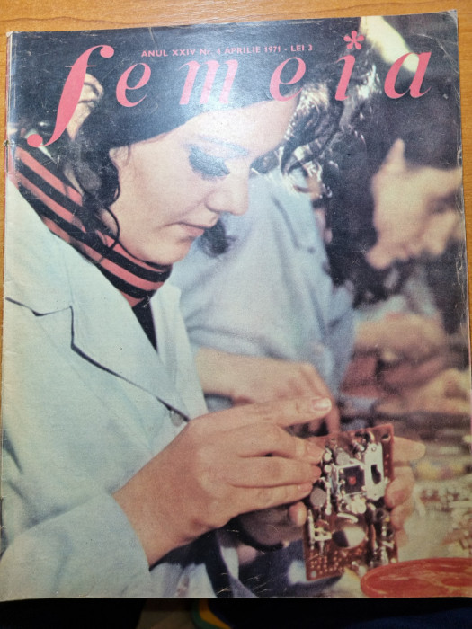 femeia aprilie 1971-moda romaneasca